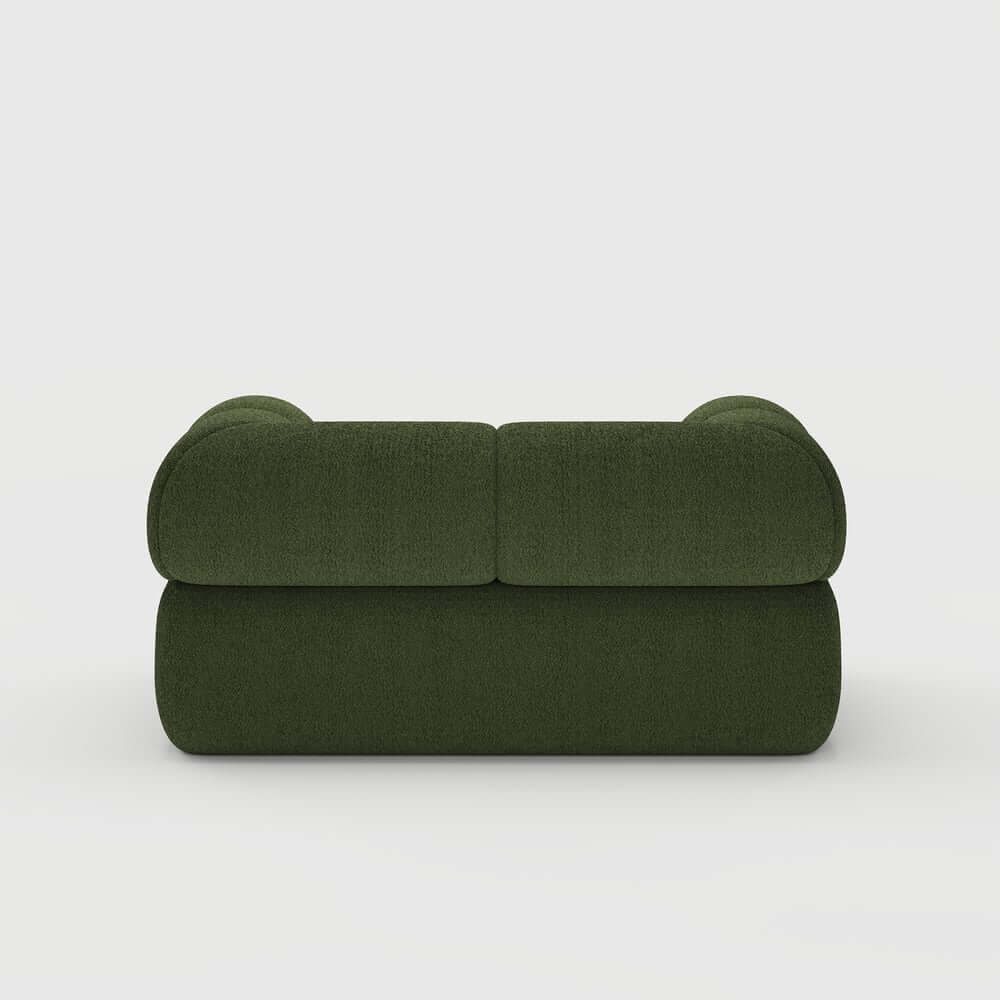 Modern Chenille Velvet Arm Chair with Round Arms