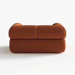 Modern Chenille Velvet Arm Chair with Round Arms