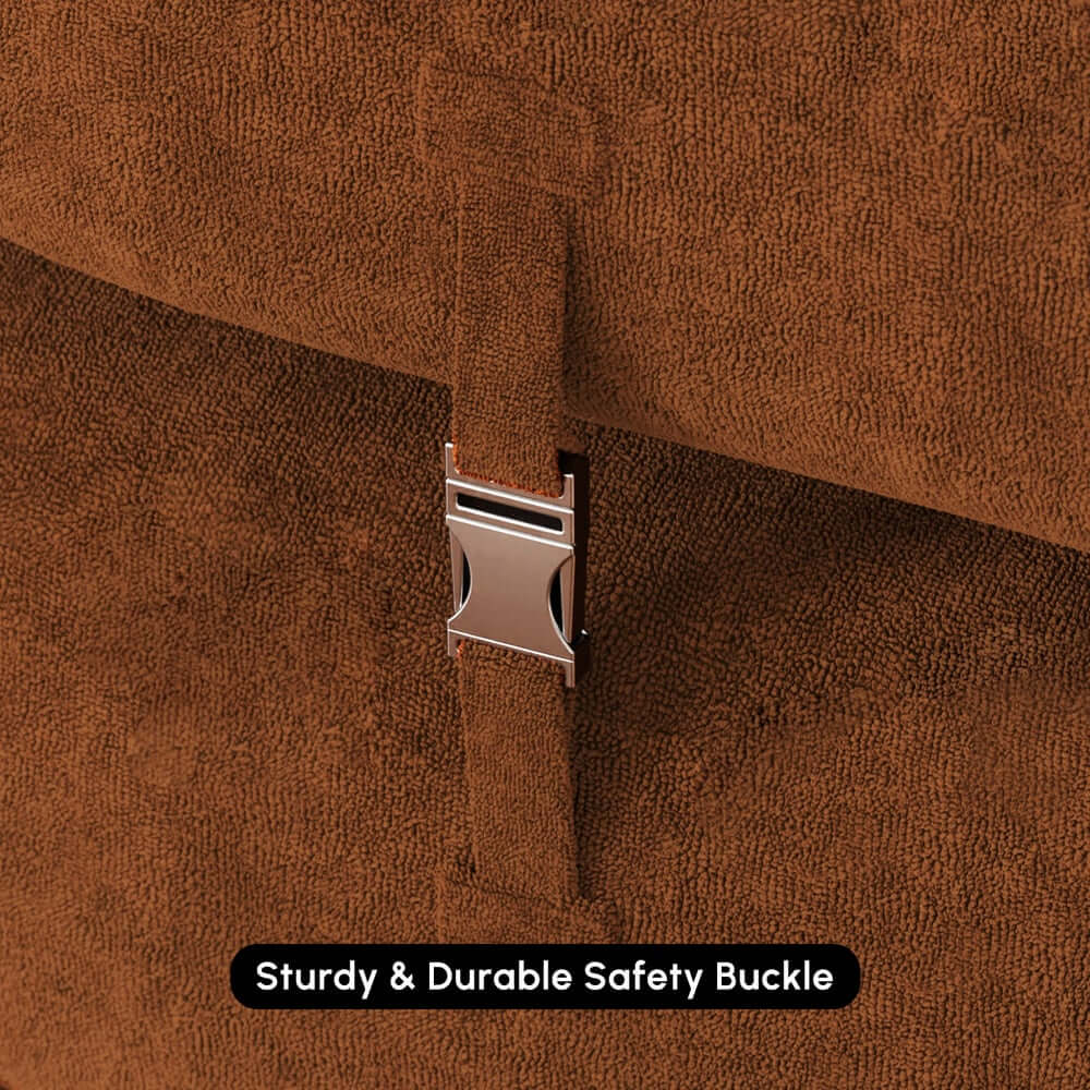 Modern Chenille Velvet Futon Sleeper Sofa - No Assembly