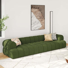 Modern Chenille Velvet Sofa Chaise - Modular Design
