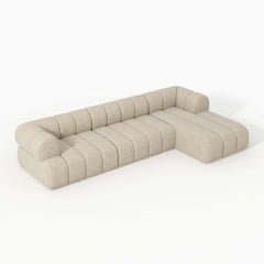Modern Chenille Velvet Sofa Chaise - Modular Design