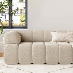 Modern Chenille Velvet Sofa Chaise - Modular Design