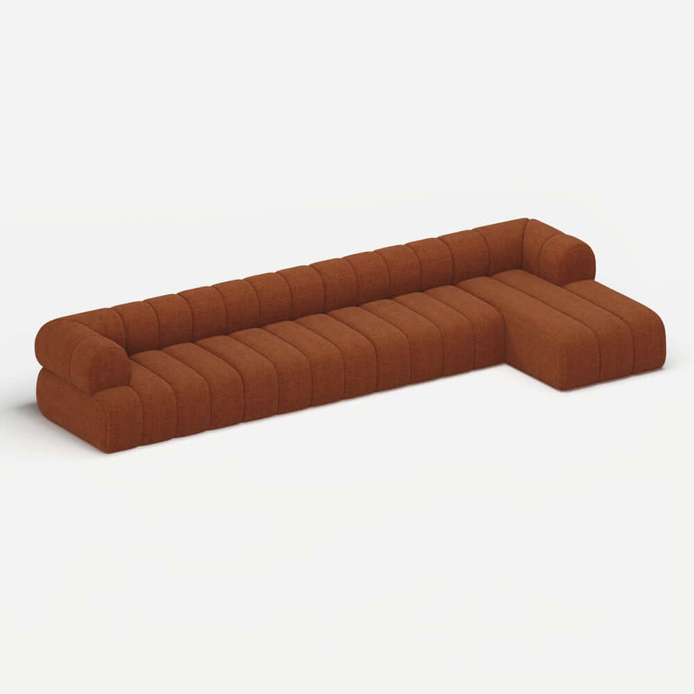 Modern Chenille Velvet Sofa Chaise - Modular Design