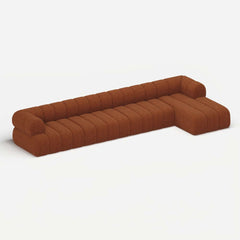 Modern Chenille Velvet Sofa Chaise - Modular Design