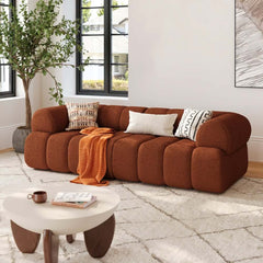 Modern Chenille Velvet Sofa Chaise - Modular Design