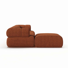 Modern Chenille Velvet Sofa Chaise - Modular Design