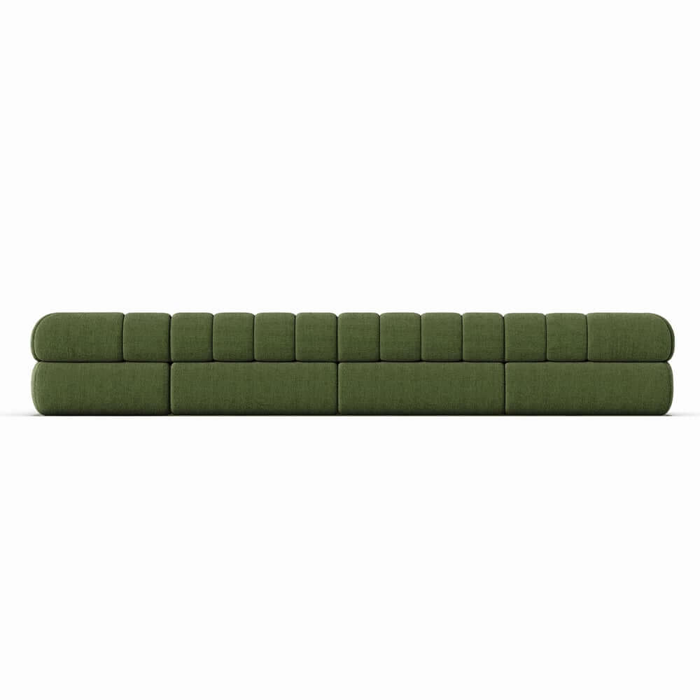 Modern Chenille Velvet Sofa Chaise - Modular Design