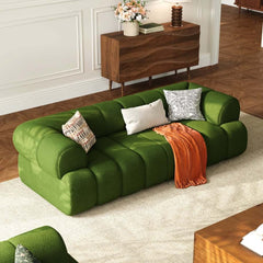 Modern Chenille Velvet Sofa Chaise - Modular Design
