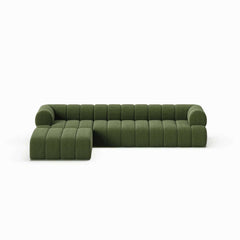 Modern Chenille Velvet Sofa Chaise - Modular Design