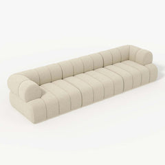 Modern Chenille Velvet Sofa Chaise - Modular Design