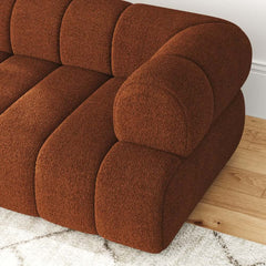 Modern Chenille Velvet Sofa Chaise - Modular Design