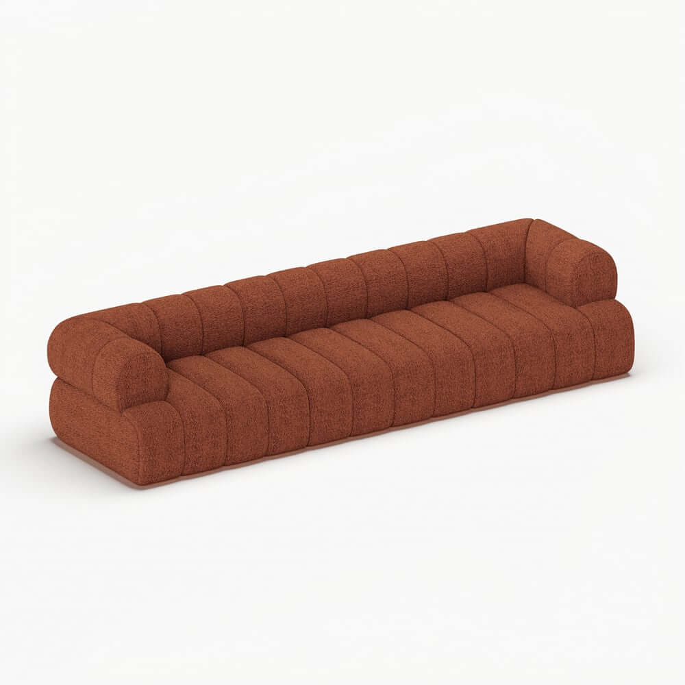 Modern Chenille Velvet Sofa Chaise - Modular Design
