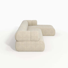 Modern Chenille Velvet Sofa Chaise - Modular Design