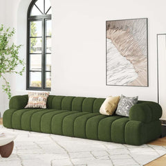 Modern Chenille Velvet Sofa Chaise - Modular Design
