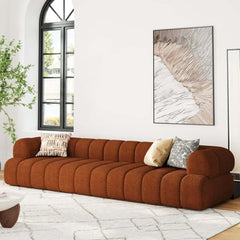 Modern Chenille Velvet Sofa Chaise - Modular Design
