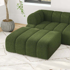 Modern Chenille Velvet Sofa Chaise - Modular Design