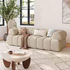 Modern Chenille Velvet Sofa Chaise - Modular Design