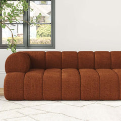 Modern Chenille Velvet Sofa Chaise - Modular Design