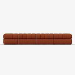 Modern Chenille Velvet Sofa Chaise - Modular Design