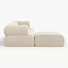 Modern Chenille Velvet Sofa Chaise - Modular Design