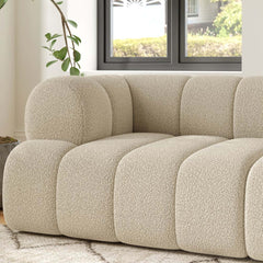 Modern Chenille Velvet Sofa Chaise - Modular Design