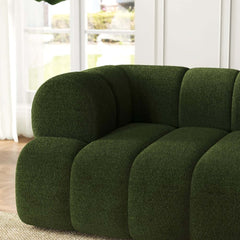 Modern Chenille Velvet Sofa Chaise - Modular Design