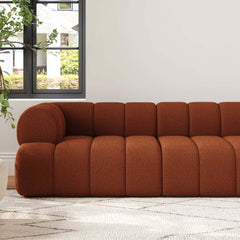 Modern Chenille Velvet Sofa Chaise - Modular Design