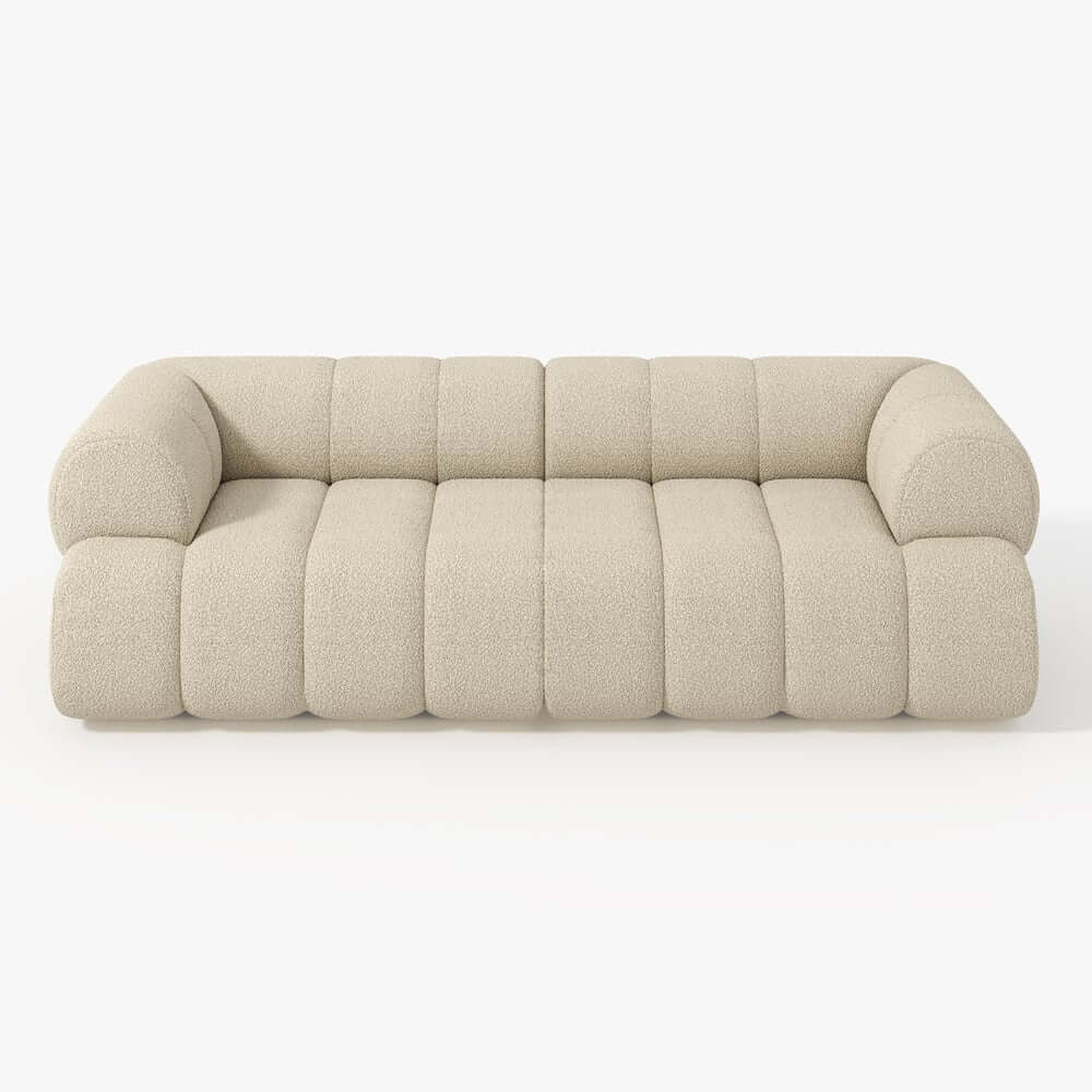Modern Chenille Velvet Sofa Chaise - Modular Design