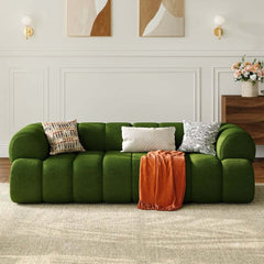 Modern Chenille Velvet Sofa Chaise - Modular Design