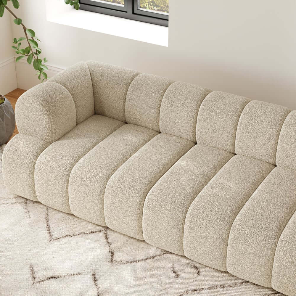 Modern Chenille Velvet Sofa Chaise - Modular Design