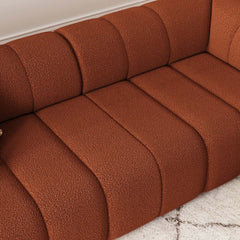 Modern Chenille Velvet Sofa Chaise - Modular Design