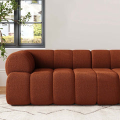 Modern Chenille Velvet Sofa Chaise - Modular Design