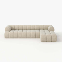 Modern Chenille Velvet Sofa Chaise - Modular Design