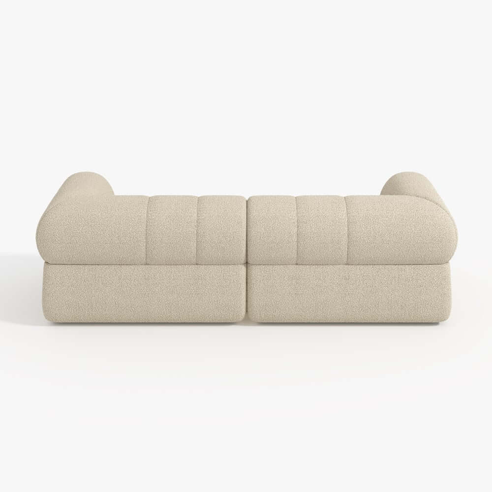 Modern Chenille Velvet Sofa Chaise - Modular Design