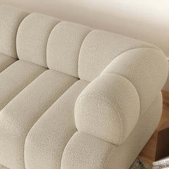 Modern Chenille Velvet Sofa Chaise - Modular Design