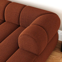 Modern Chenille Velvet Sofa Chaise - Modular Design