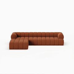 Modern Chenille Velvet Sofa Chaise - Modular Design
