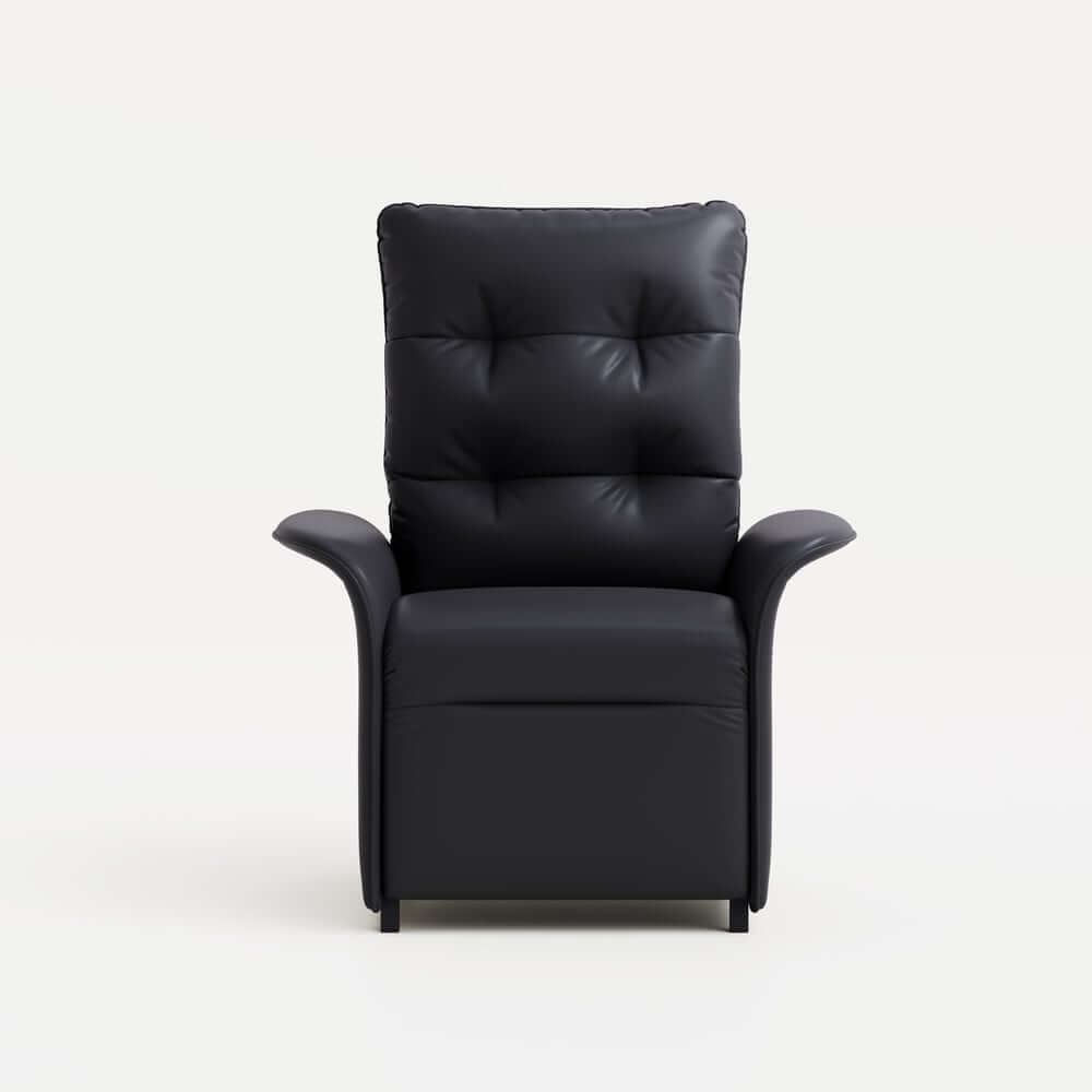 Modern Convertible Chair With Rolled Arms And Side Storage