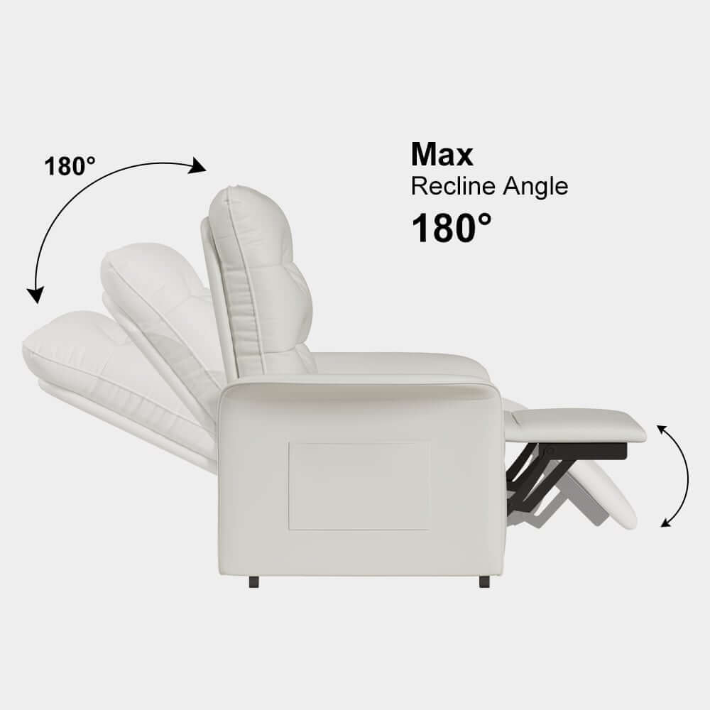 Modern Convertible Chair With Rolled Arms And Side Storage