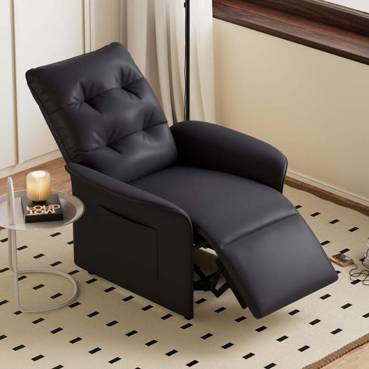Modern Convertible Chair With Rolled Arms And Side Storage Main Product Image