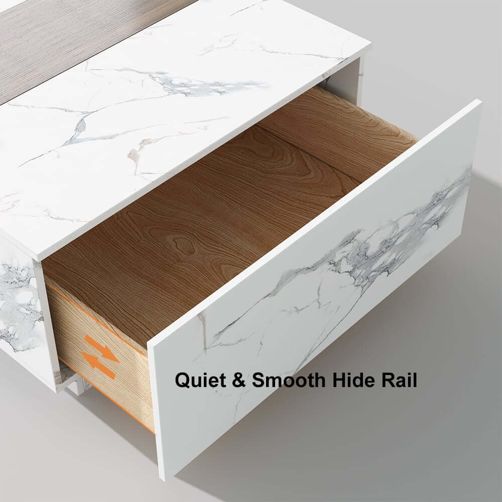 Modern Corner Sectional Sofa Set with Ottoman & Coffee Table