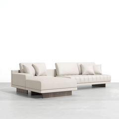 Modern Corner Sectional Sofa Set with Ottoman & Coffee Table