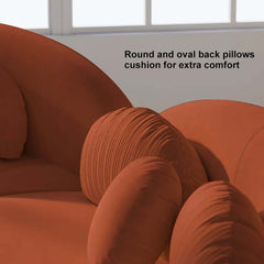 Modern Curved Modular Velvet Sectional Sofa With Ottoman