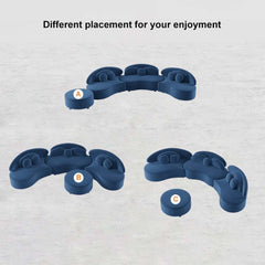 Modern Curved Modular Velvet Sectional Sofa With Ottoman