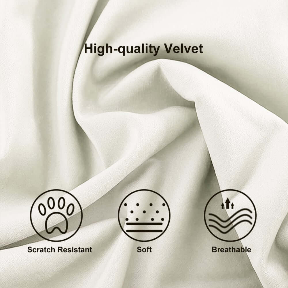 Modern Curved Velvet Modular Sectional Sofa Set