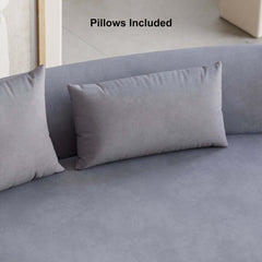 Modern Curved Velvet Modular Sectional Sofa Set