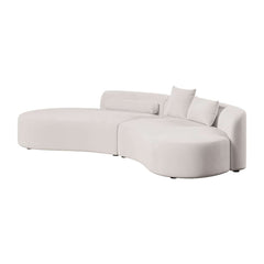 Modern Curved Velvet Modular Sectional Sofa Set