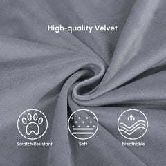 Modern Curved Velvet Modular Sectional Sofa Set