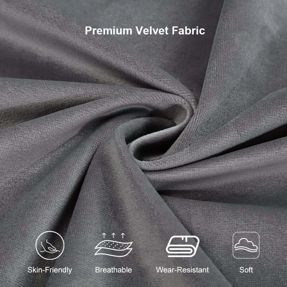 Modern Curved Velvet Sofa With Gold Legs