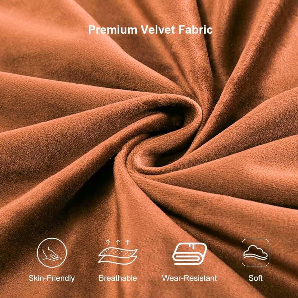 Modern Curved Velvet Sofa With Gold Legs